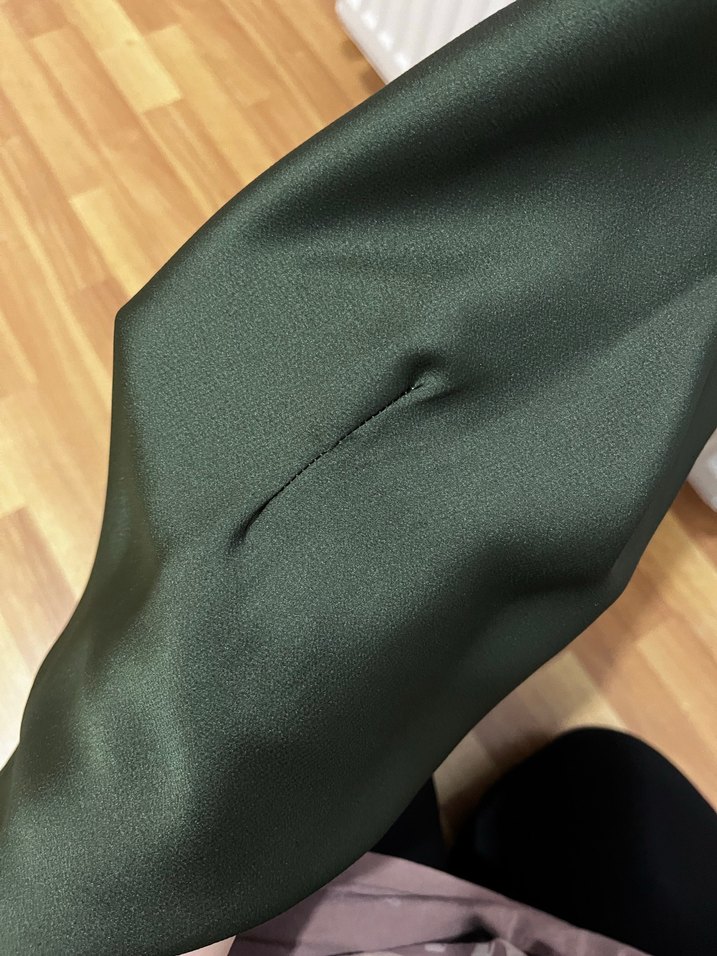 trendyolmilla yeşil tesettür elbise - Görsel 3