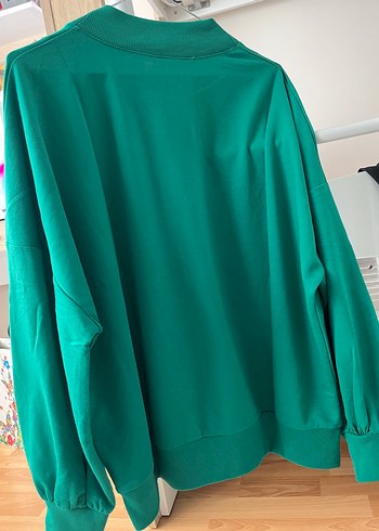 LC Waikiki Yeşil Oversize Kadın Sweatshirt