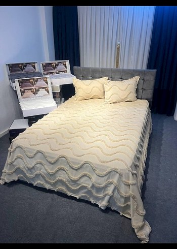 3 Parça Çeyizlik Pike Çeşitlerimiz Özel Üretim Pamuklu Kumaştır - Görsel 3