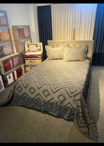 3 Parça Çeyizlik Pike Takımlarımız Özel Üretim Pamuklu Kumaş - Görsel 2