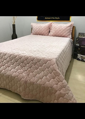 Çift Kişilik Kadife Yatak Örtüsü Yastık Kılıfı Çeşitlerimiz - Görsel 3