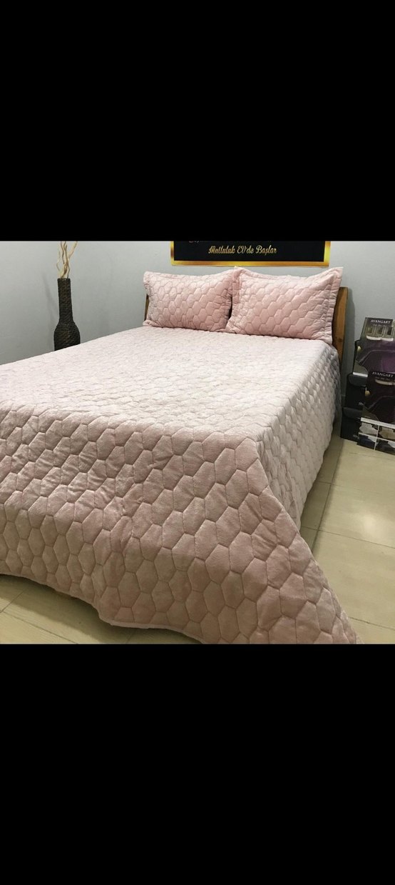 Çift Kişilik Kadife Yatak Örtüsü Yastık Kılıfı Çeşitlerimiz - Görsel 3