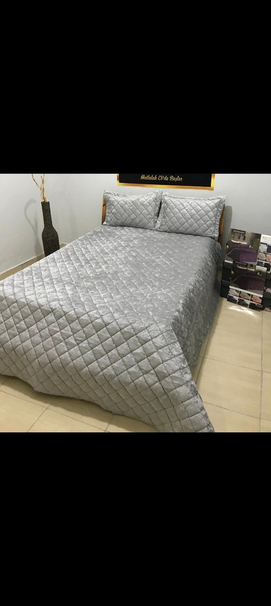 Çift Kişilik Kadife Yatak Örtüsü Yastık Kılıfı Çeşitlerimiz - Görsel 5