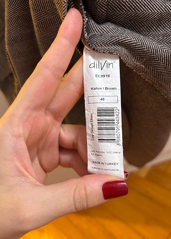 40 Beden Dilvin Cep Detaylı Elbise