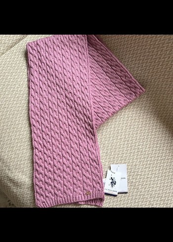 Pembe Örgü Kadın Şal