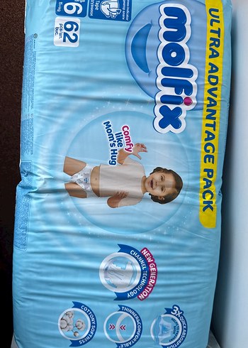 Molfix Molfix Bebek Bezi No:6, 62 Adet
