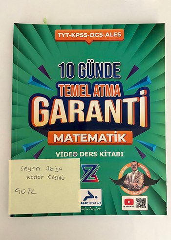 10 Günde Temel Atma Garanti Matematik Kitabı