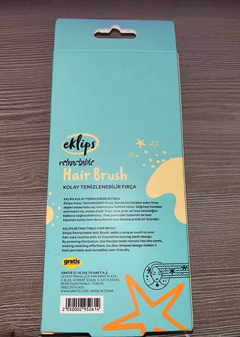 Eklips Eklips Kolay Temizlenebilir Saç Fırçası