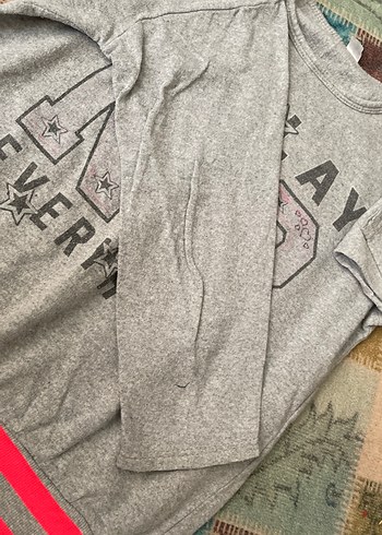 LC Waikiki Kız Gri Baskılı Uzun Kollu Sweatshirt