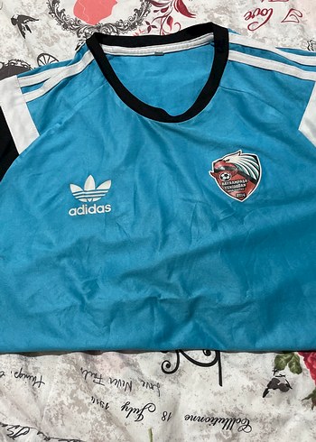 Mavi adidas Erkek Spor Tişörtü