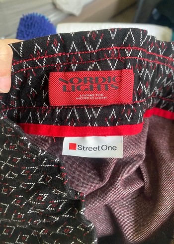 Bohem Siyah Piliseli Midi Hamile Etek - Görsel 4