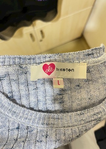 Mavi Uzun Kollu Kadın Bluz - Görsel 2