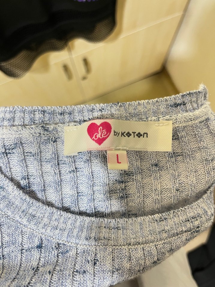 Mavi Uzun Kollu Kadın Bluz - Görsel 2