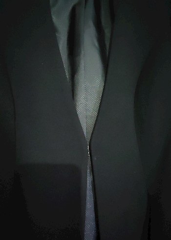 Siyah Kadın Kemerli Ofis Blazeri - Görsel 4