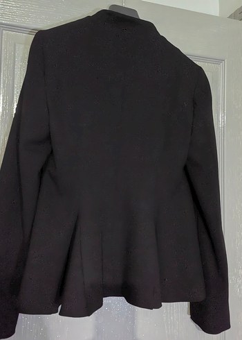 Siyah Kadın Kemerli Ofis Blazeri - Görsel 5