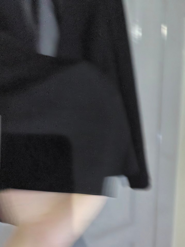 Siyah Kadın Kemerli Ofis Blazeri - Görsel 3