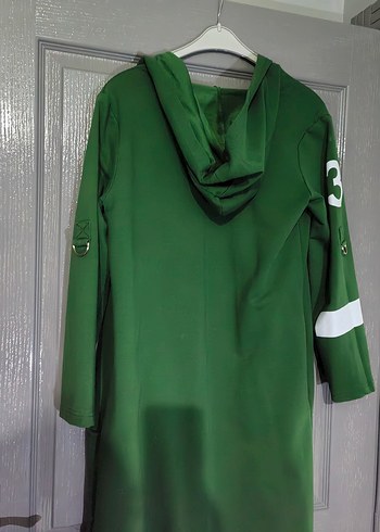 Yeşil Uzun Kollu Kadın Salaş hırka - Görsel 2