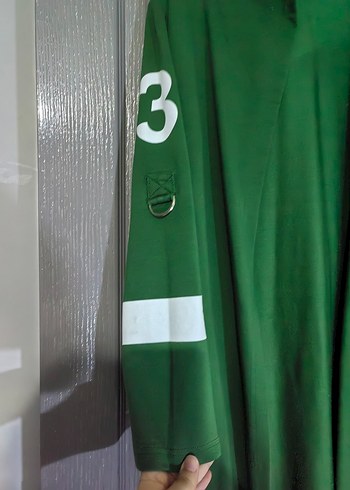 Yeşil Uzun Kollu Kadın Salaş hırka - Görsel 5