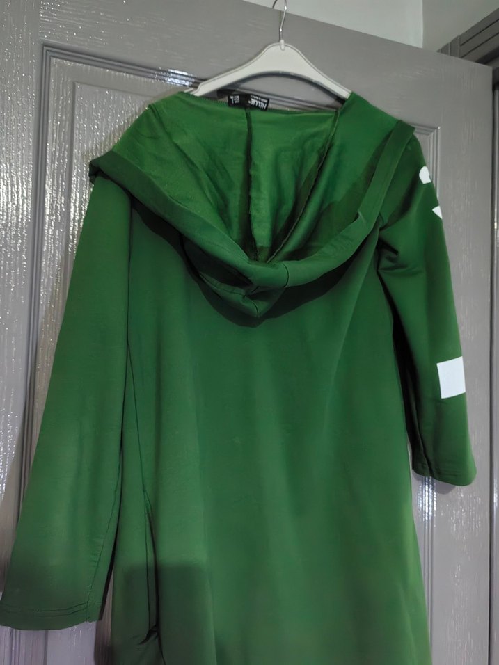 Yeşil Uzun Kollu Kadın Salaş hırka - Görsel 3