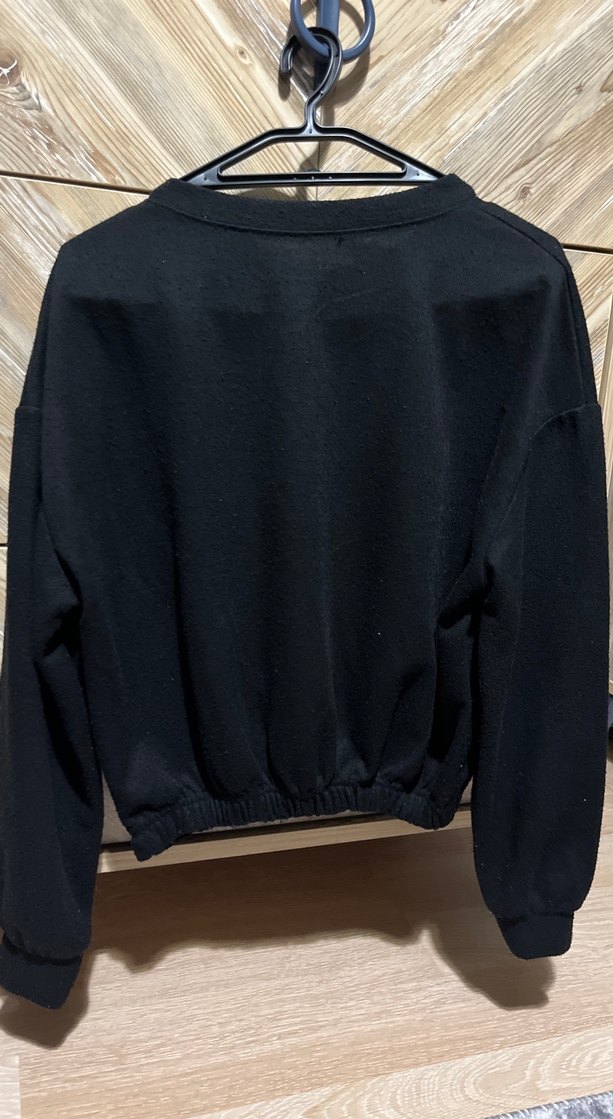Siyah Kadın Oversize Sweatshirt - Görsel 4