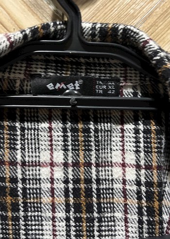 Düğmeli, Salaş Kesim, Uzun Kollu Gri Kadın Gömlek - Görsel 4