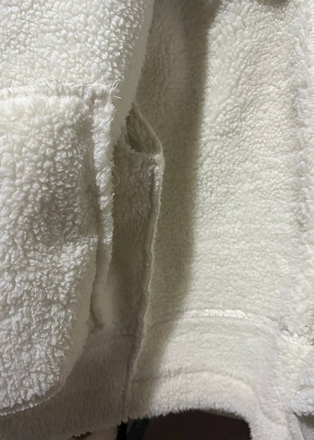 Beyaz Kürklü Kısa Kadın Ceket - Görsel 6