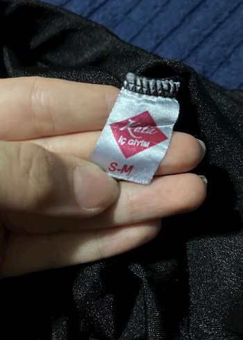 Kadın Siyah Elastik Midi Tayt - Görsel 4