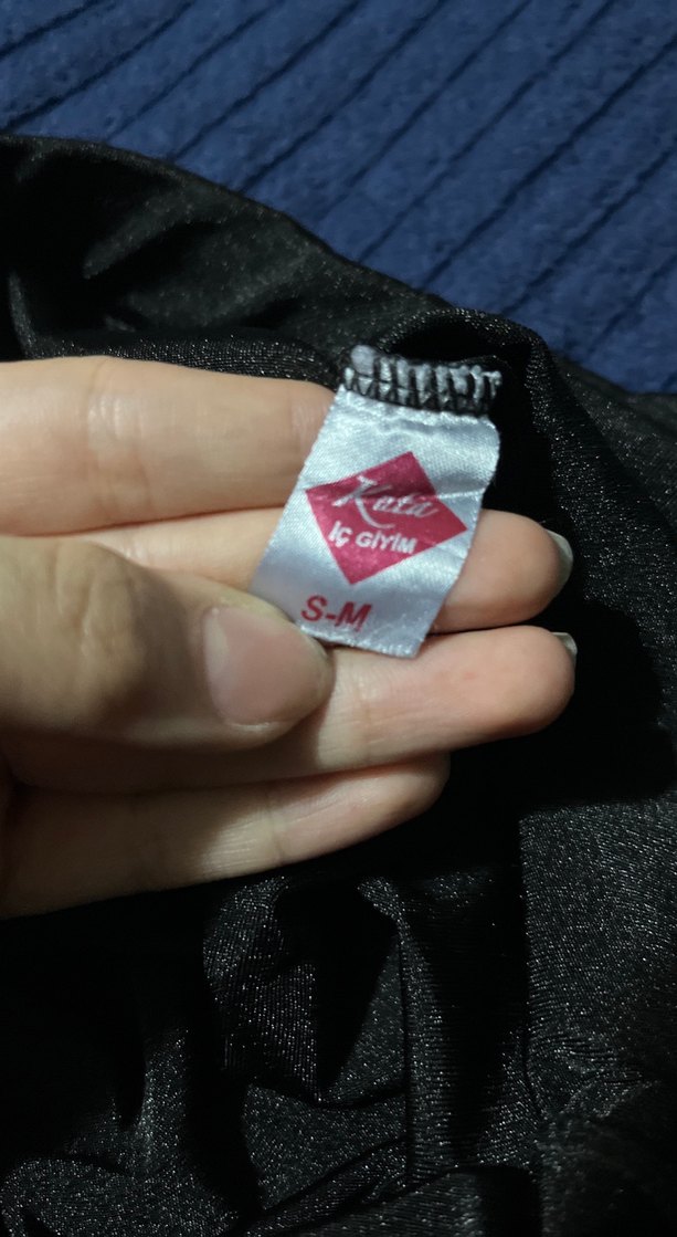 Kadın Siyah Elastik Midi Tayt - Görsel 4