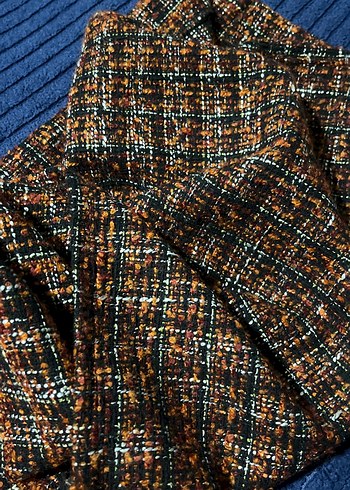 Kadın Çok Renkli Örgü Midi Etek - Görsel 2