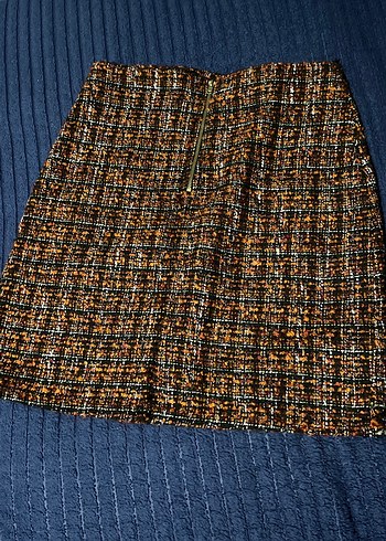 Kadın Çok Renkli Örgü Midi Etek - Görsel 3