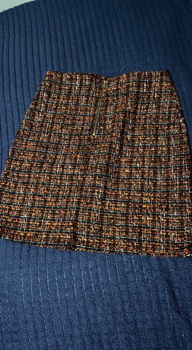 Kadın Çok Renkli Örgü Midi Etek - Görsel 3