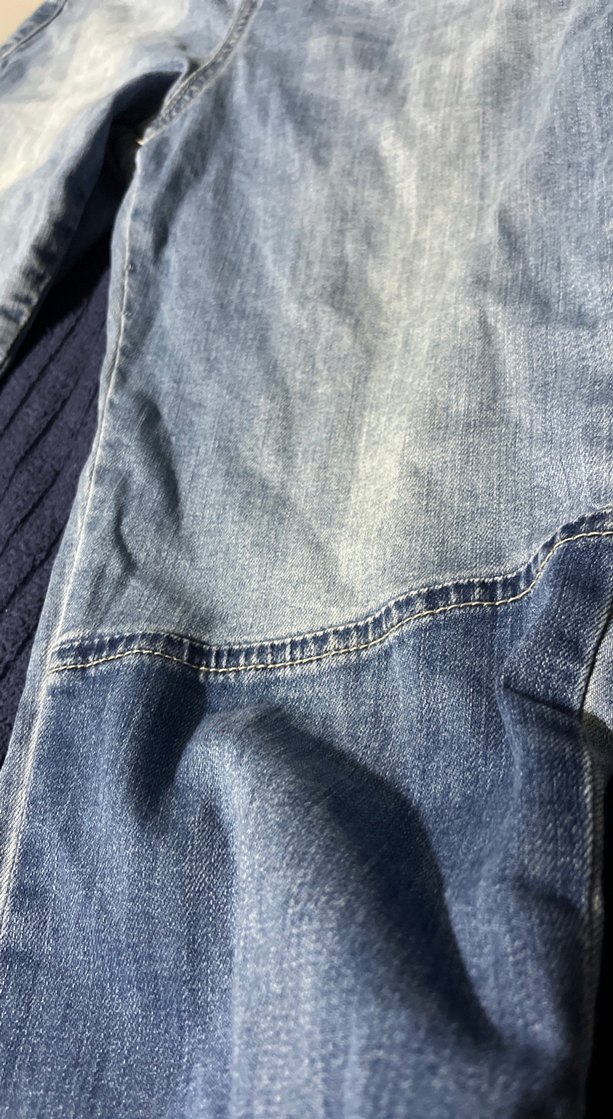 Çocuk Mavi Bol Kesim Denim Pantolon - Görsel 2