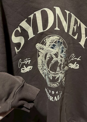 Kahverengi Kadın Sweatshirt - Görsel 3