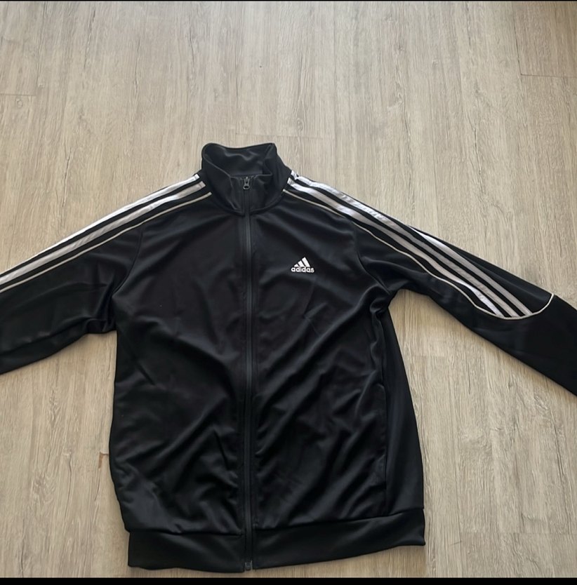 Adidas Siyah Erkek Fermuarlı Spor Ceket - Görsel 3