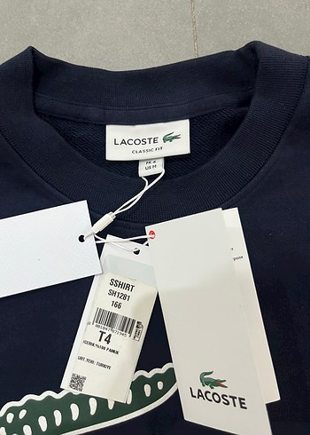 Lacoste lacivert büyük logo sweat - Görsel 3