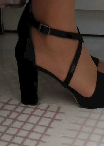 Diğer Kadın Siyah Gotik Stiletto Platform Topuklu