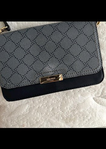 Ninewest Gri Deri Kadın Omuz Çantası - Görsel 2