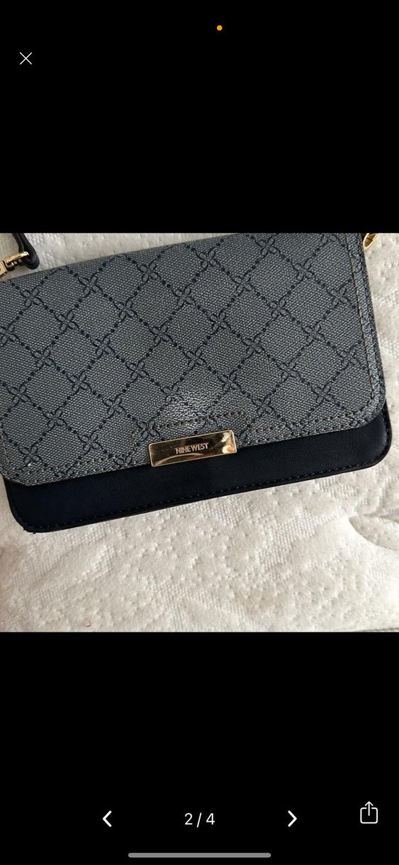 Ninewest Gri Deri Kadın Omuz Çantası - Görsel 2