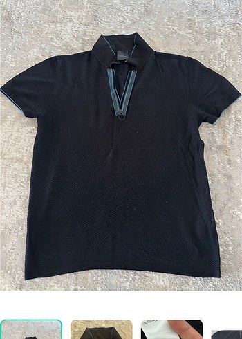 Network Sik Siyah Polo Tisort