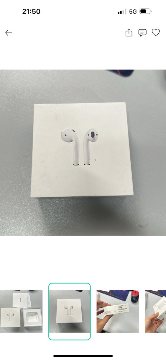 Apple AirPods  Minimal ve Şık Kablosuz Kulaklık kutusu — görsel 2/4