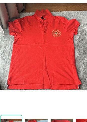 Tommy Hilfiger Canli Kirmizi Polo Tisort