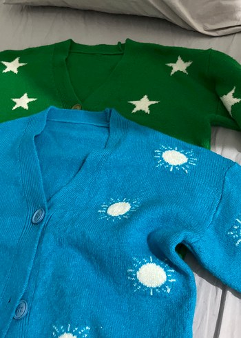 Renkli Düğmeli Hırka 2li - Görsel 2