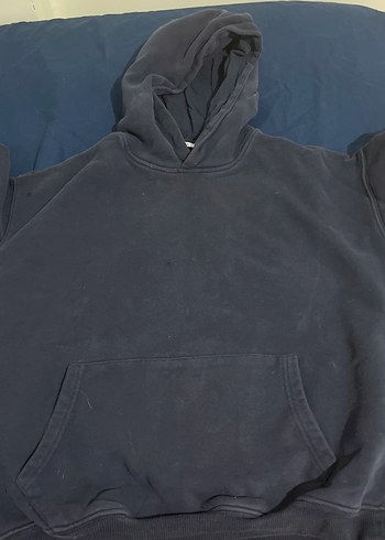 Gri Kapüşonlu Erkek Sweatshirt