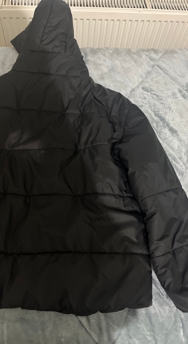 Fermuarlı Siyah Kadın kısa Mont - Görsel 2