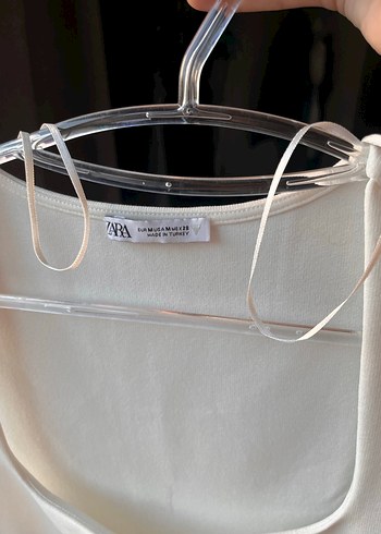 Beyaz Straplez Midi Kadın Elbise - Görsel 4