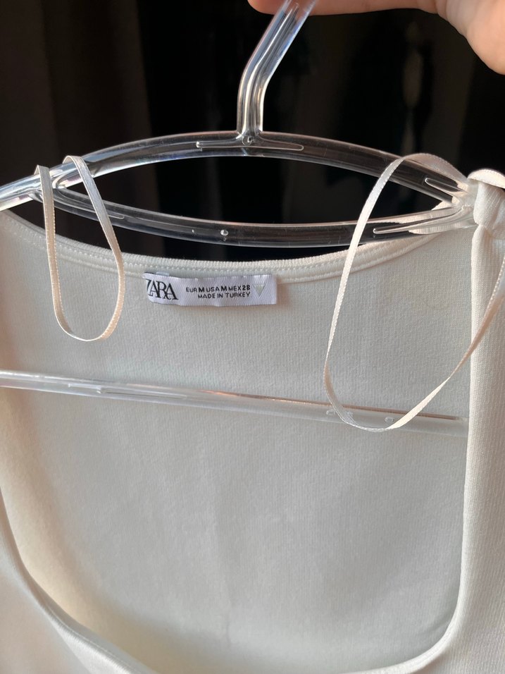 Beyaz Straplez Midi Kadın Elbise - Görsel 4