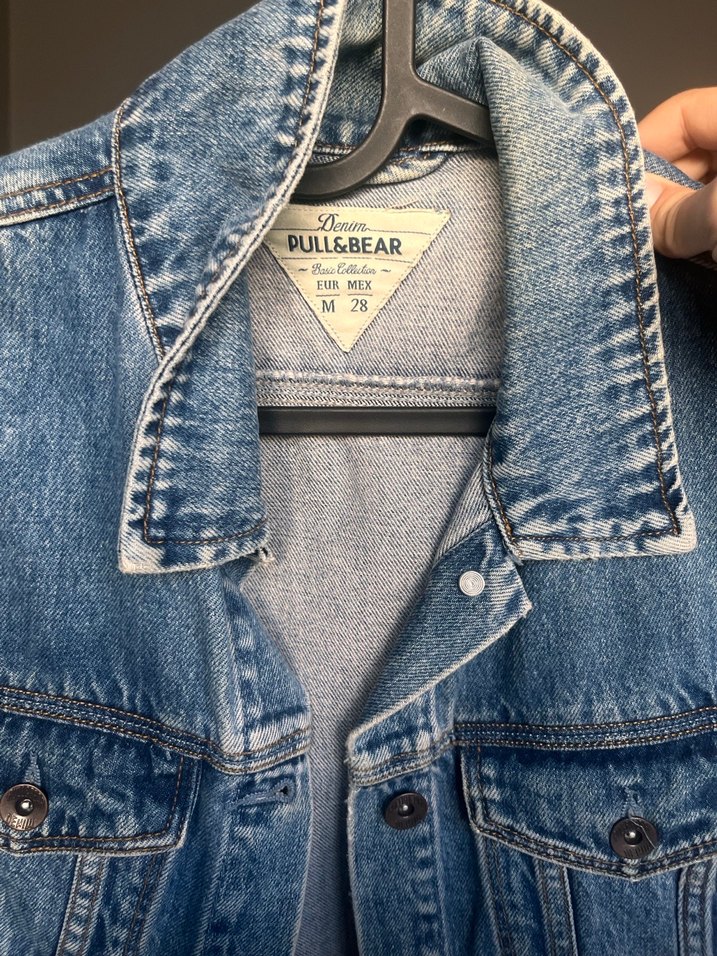 Pull & Bear Düğmeli Mavi Kolsuz Kadın Kot Yelek - Görsel 2