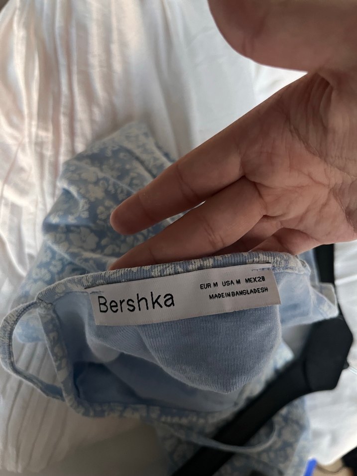 Mavi Dantel Detaylı İnce Askılı Elbise - Görsel 3