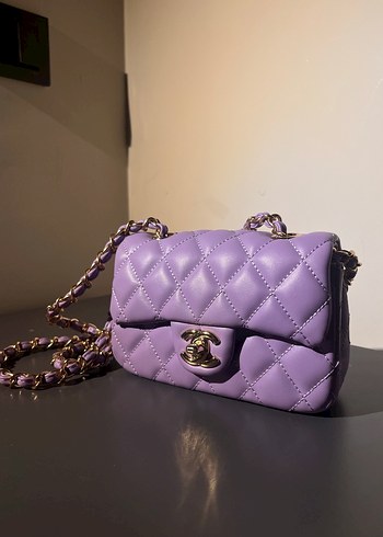 Coco Chanel Mor Omuz Çantası - Görsel 2