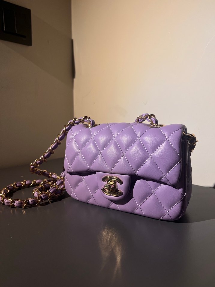 Coco Chanel Mor Omuz Çantası - Görsel 2